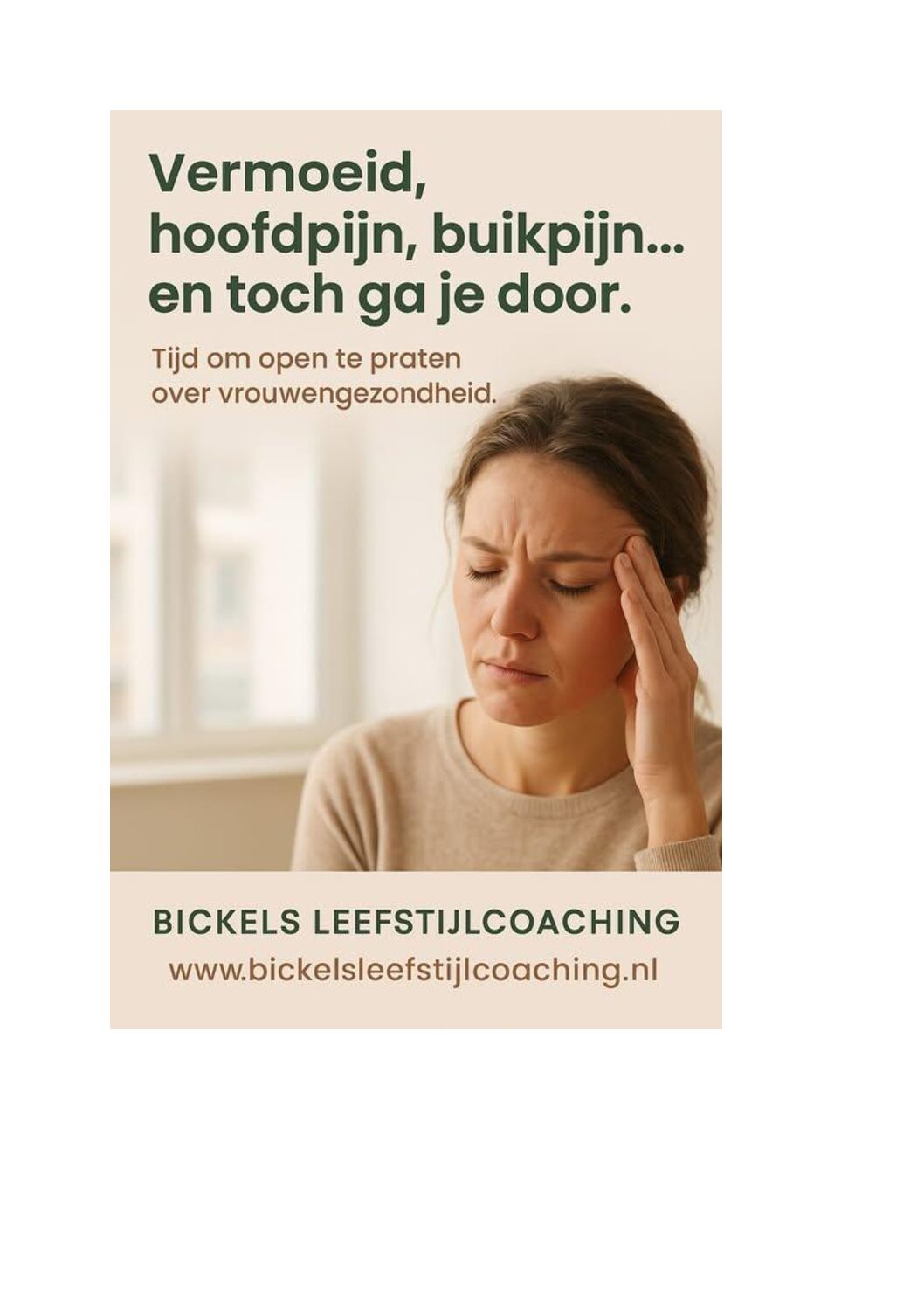 Toch ga je door, praten over vrouwengezondheid